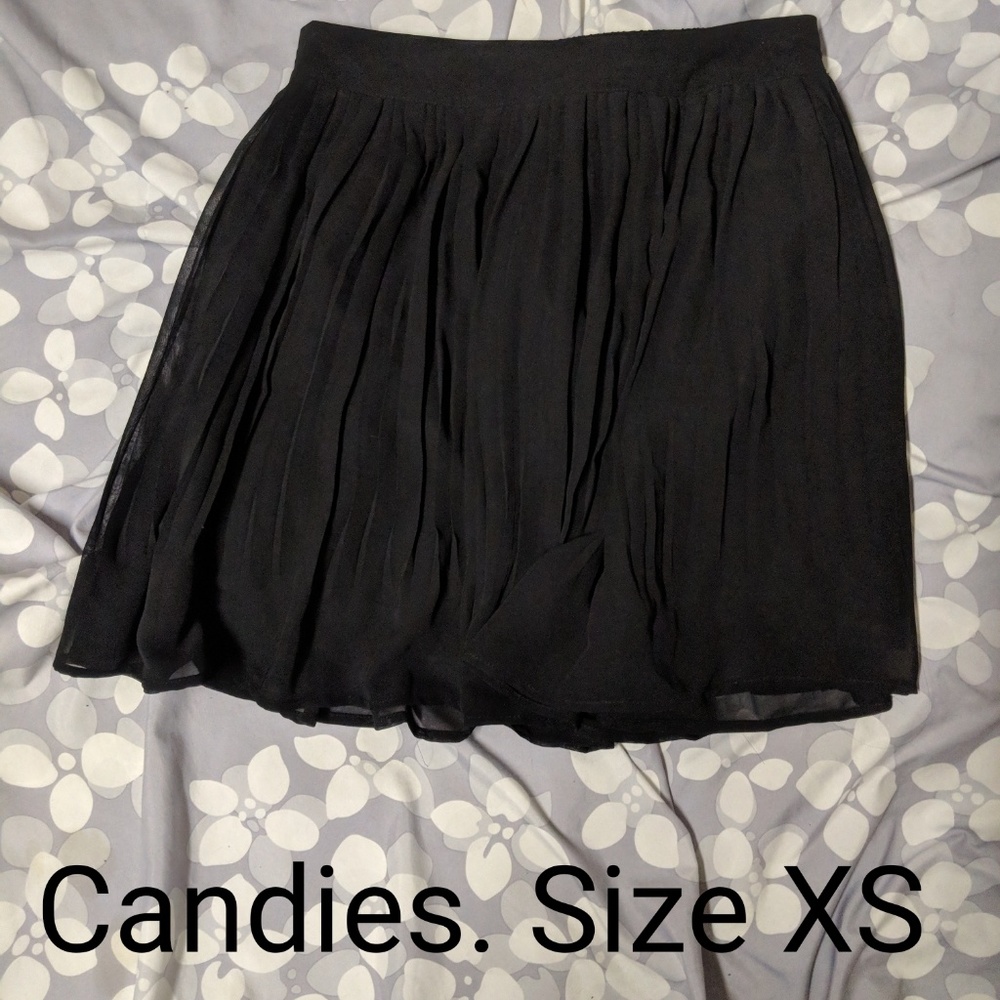 Black chiffon skirt